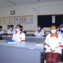 Hamlin midwifery students in class